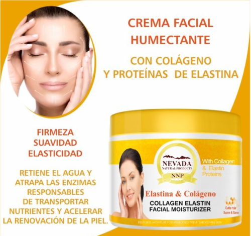 Crema Facial Colágeno y Elastina X Nevada (Hidratación y tonificación)