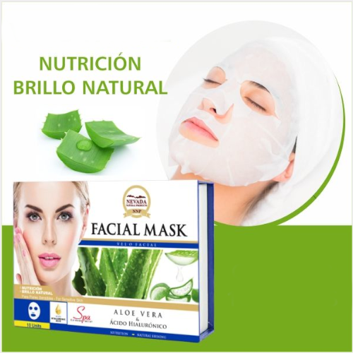 Mascarilla Aloe Vera Y ácido Hialurónico Nevada Limpieza Y Nutrición