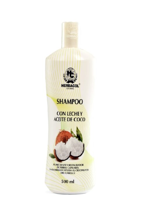 Shampooo leche y aceite de coco HERBACOL