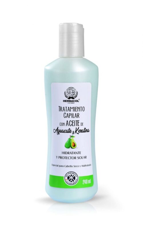 Tratamiento Capilar con Aceite de Aguacate y Keratina de Herbacol - Image 2